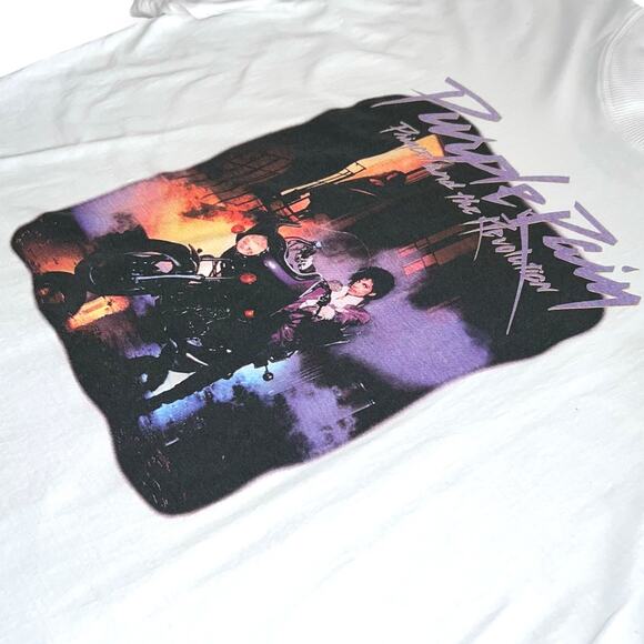 Prince Purple Rain T Shirt White Large - Picture 4 of 13